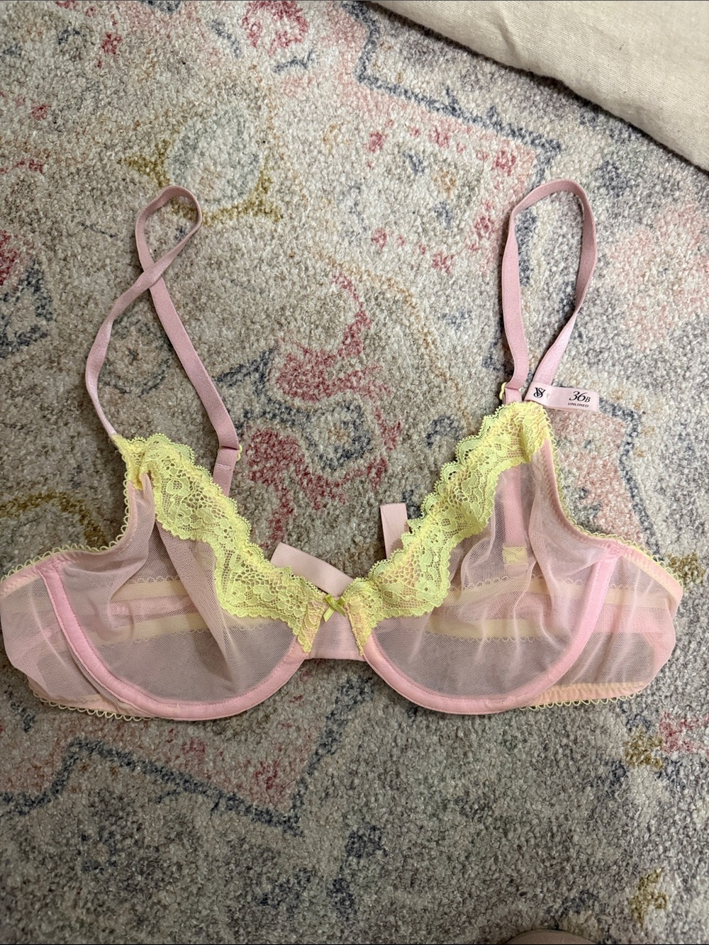Victoria's Secret Pink Sheer Underwire Bra